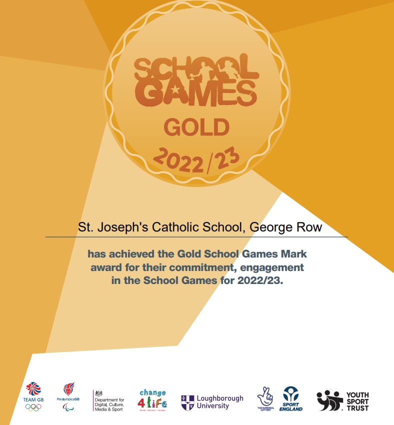 School Games Gold Mark Award!